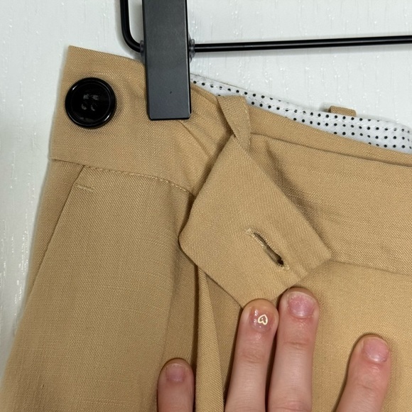 Zara Tan Wide Leg Pants size medium zipper fly - Picture 13 of 13